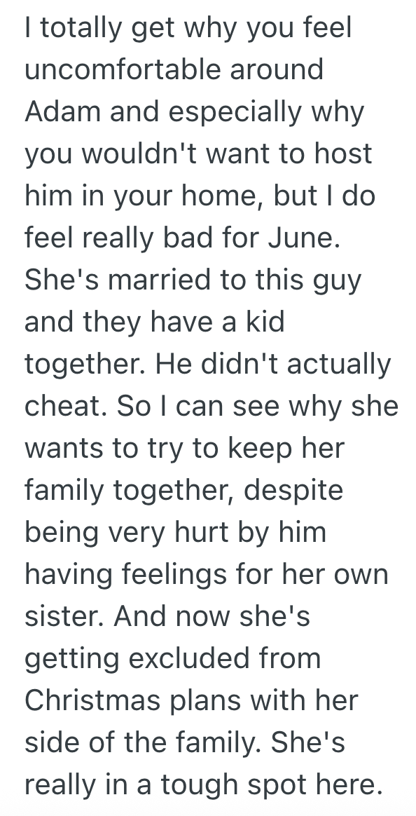 Screenshot 2025 11 07 at 11.25.47 AM Womans Brother In Law Admits To Having A Crush On Her, So She Doesnt Want Him In Her House On Christmas