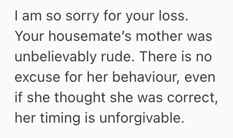 Screenshot 2025 11 07 at 12.25.18 AM Woman Was Still Grieving Her Partner’s Death, But Her Housemate’s Mother Made A Cruel And Insensitive Comment That Left Her Completely Heartbroken