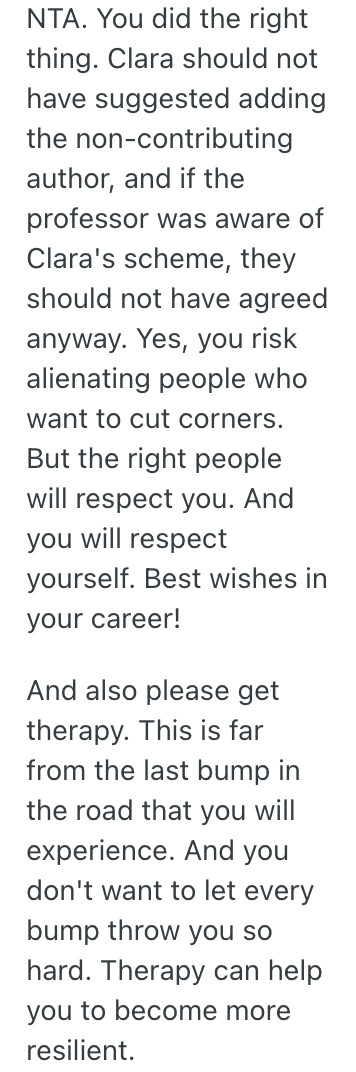 Screenshot 2025 11 07 at 12.29.49 PM A College Students Classmate Wanted To Add A Professors Name To A Paper They Wrote So She Could Get A Promotion, But They Wouldnt Go Along With It