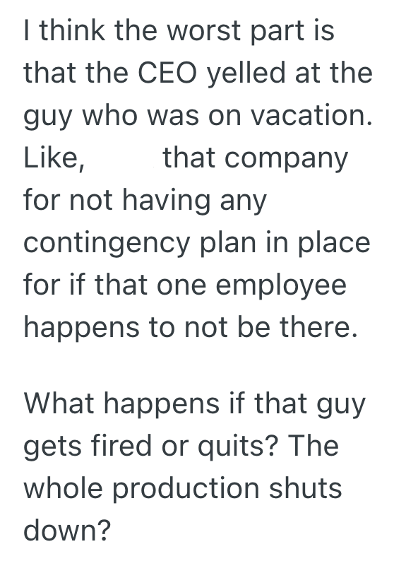 Screenshot 2025 11 07 at 3.12.36 PM Employee Tells Head Purchaser That Theyre Out Of A Certain Part And Need To Order More, But When The Purchaser Refuses, The Employee Goes To The CEO