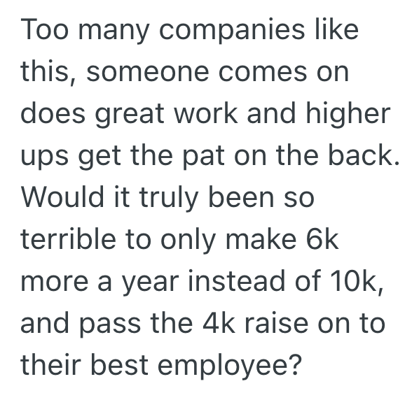 Screenshot 2025 11 07 at 5.38.22 PM One Employee Is Clearly Doing Better Than Everyone Else, But When He Doesnt Qualify For A Raise, He Decides To Stop Working So Hard