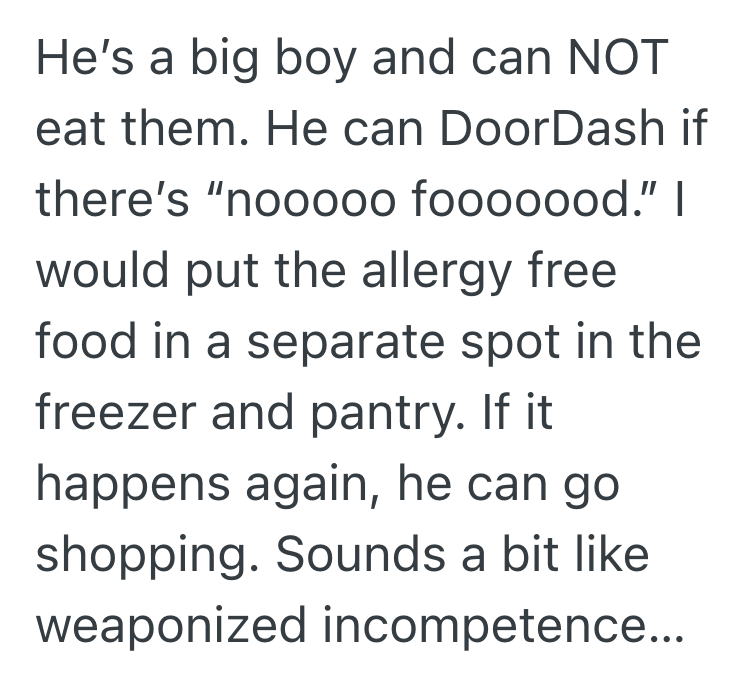 Screenshot 2025 11 07 at 8.47.21 PM Mom Buys Special Snacks For Her Kid With Food Allergies, But Dad Keeps Eating Them Even Though He Knows The Kid Cant Have Anything Else