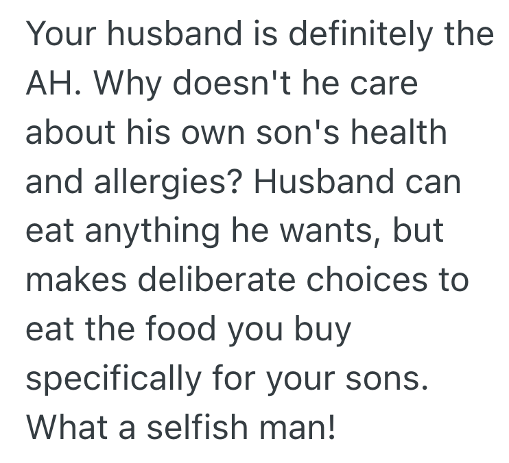 Screenshot 2025 11 07 at 8.48.12 PM Mom Buys Special Snacks For Her Kid With Food Allergies, But Dad Keeps Eating Them Even Though He Knows The Kid Cant Have Anything Else