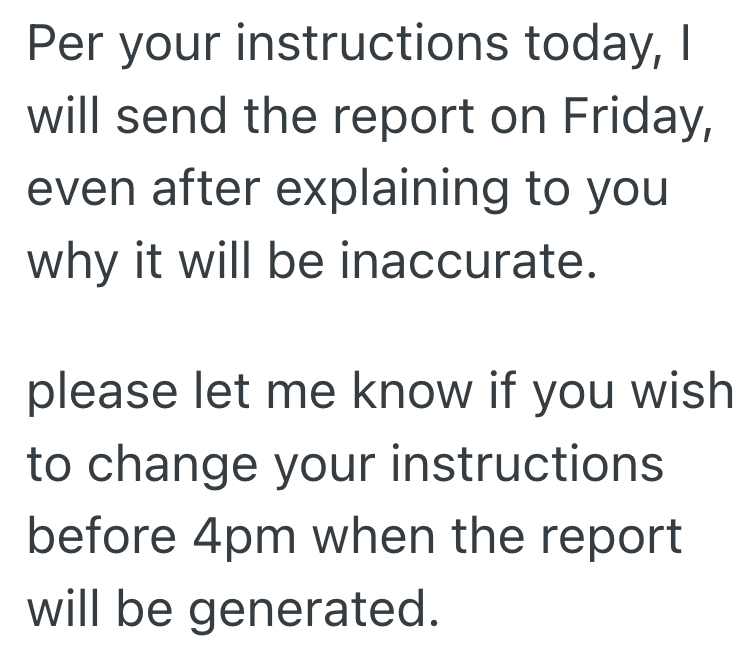 Screenshot 2025 11 07 at 9.09.38 PM Worker Is Asked To Change The Dates For His Two Reports, But His Boss Barked At Him For Disagreeing
