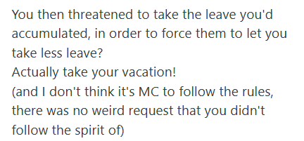 Screenshot 2025 11 08 141502 Company Refused To Let Employee Use His PTO On January 2nd, So He Decided To Take A Very Long Vacation