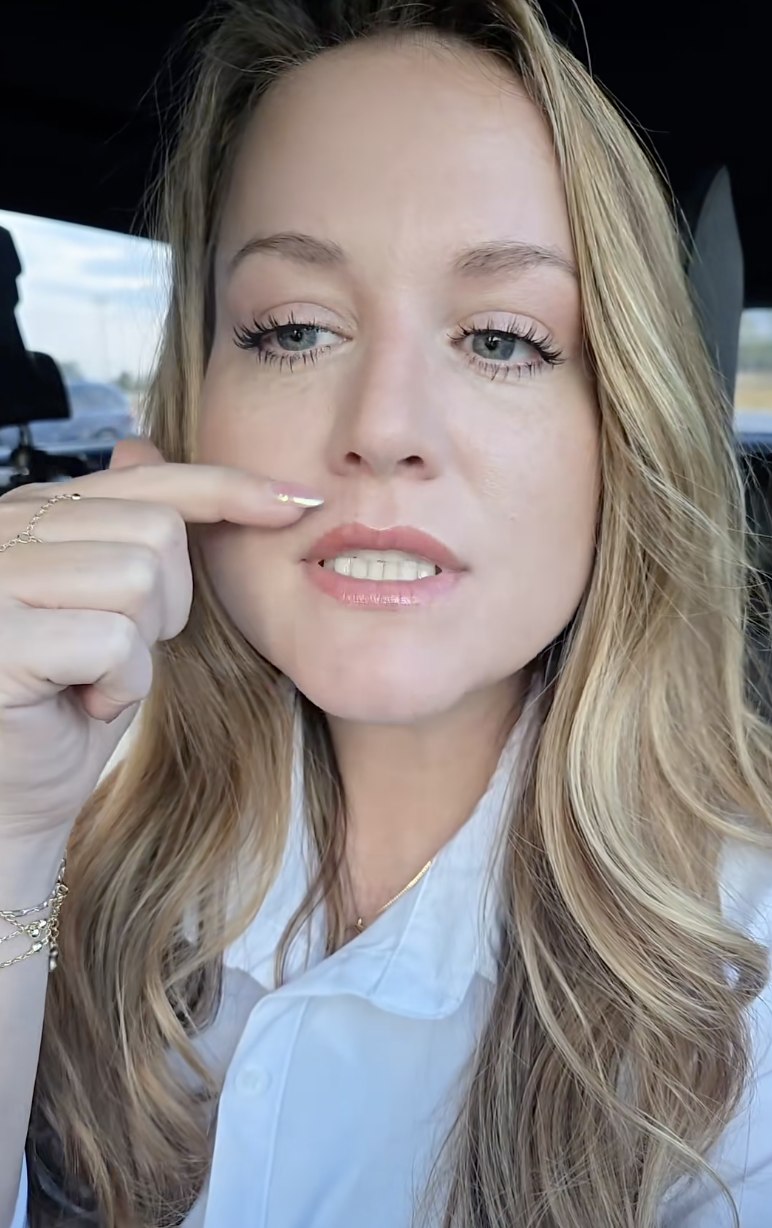 woman talking to tiktokkers