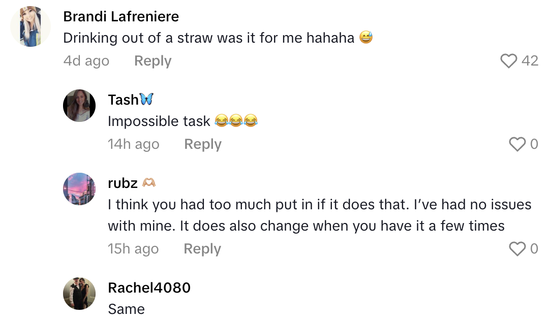 Screenshot 2025 11 09 at 1.52.42 PM A TikTokker Said Her Botox Lip Flip Had An Unexpected Side Effect