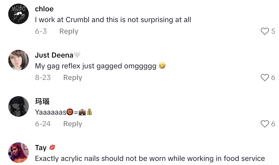 Screenshot 2025 11 09 at 12.53.08 PM A Customer Got A Gross Surprise In A Crumbl Cookie