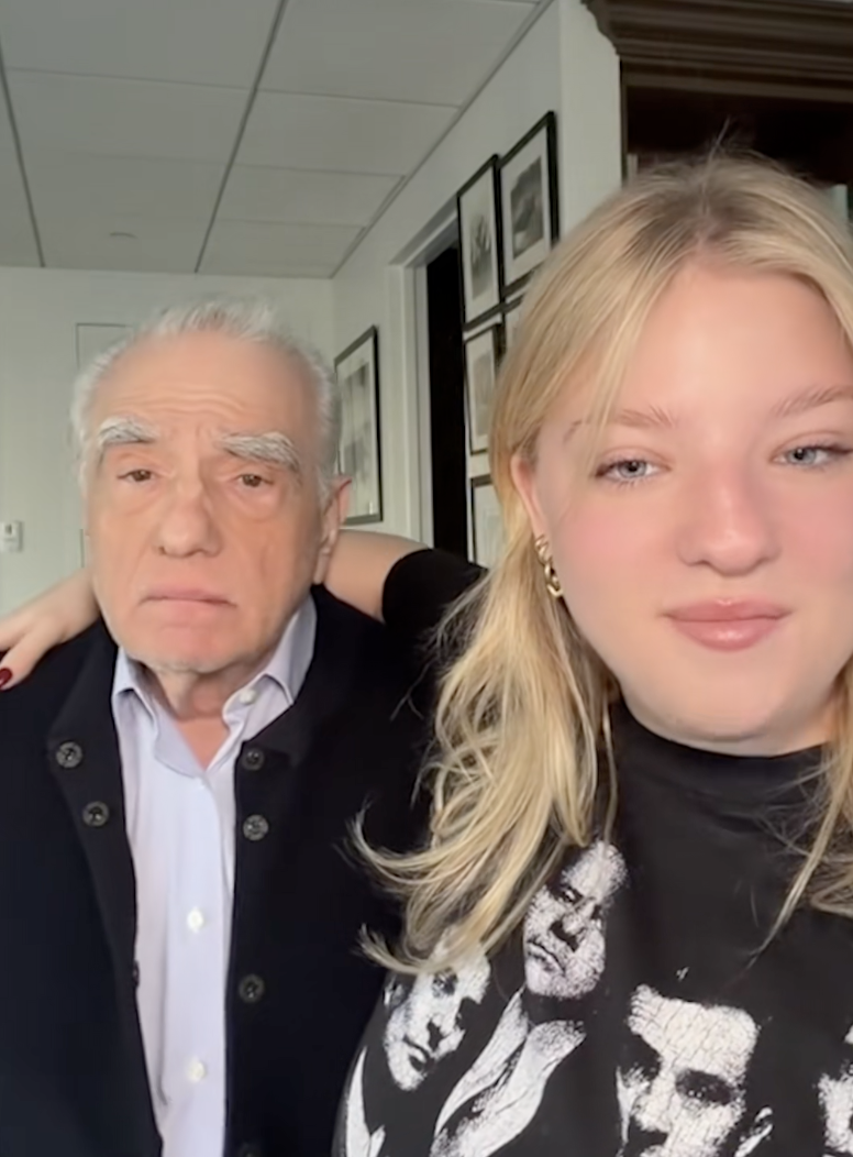 martin scorsese with his daughter