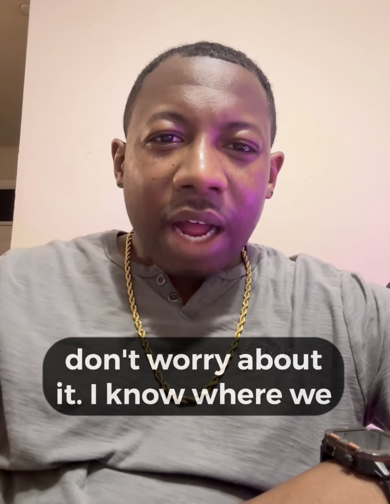 man talking about uber