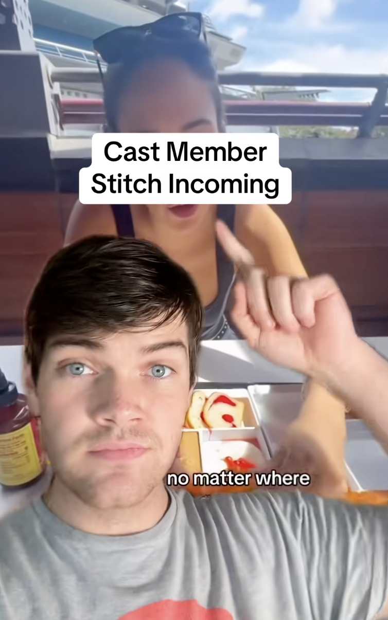 man talking to tiktok viewers