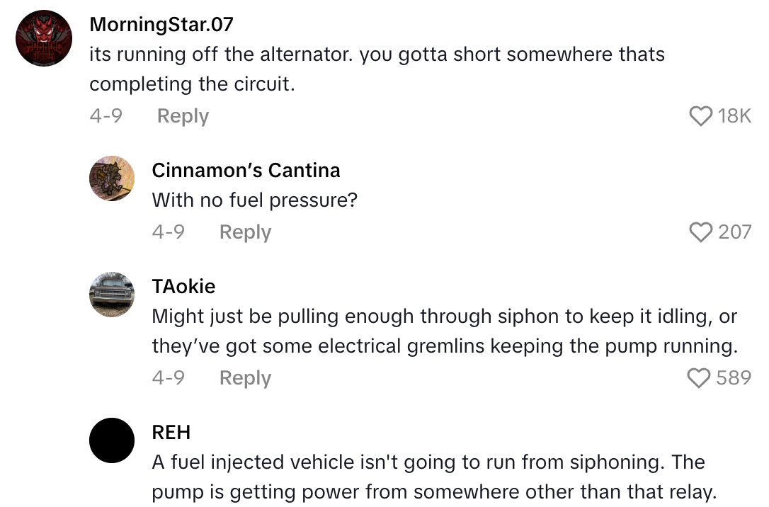 Screenshot 2025 11 09 at 9.06.05 AM A Chevy Owners Truck Kept Running After He Took Out The Keys And Disconnected The Battery