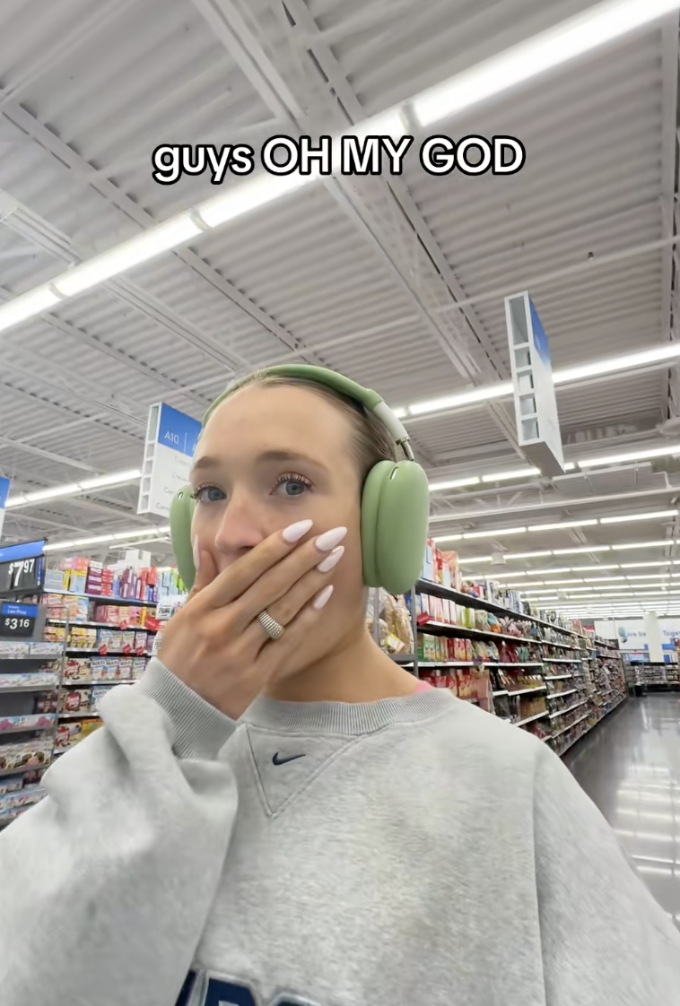 woman in a walmart store