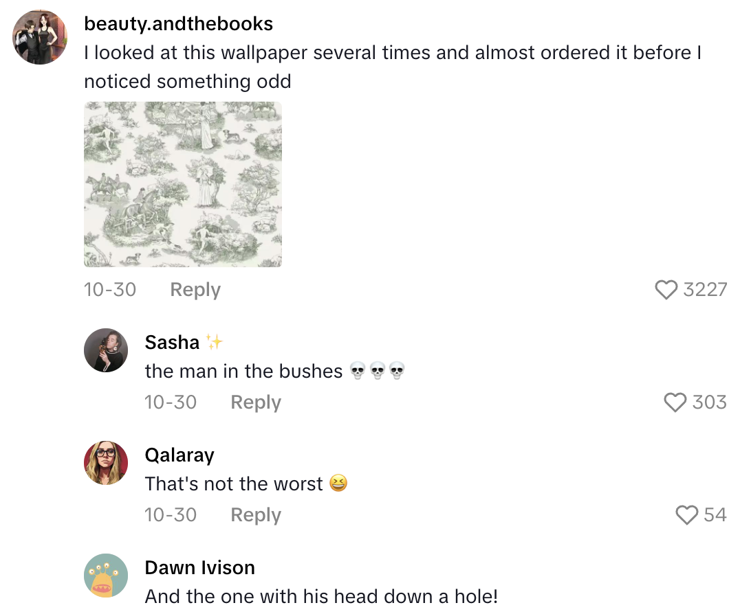 Screenshot 2025 11 09 at 9.17.16 AM A Homeowner Found Out That The Wallpaper She Bought Was AI Generated