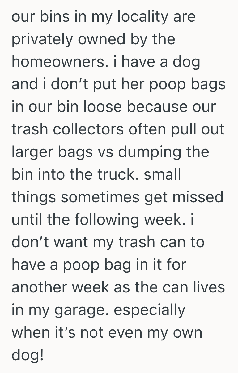 Screenshot 2025 11 10 at 1.27.36 PM Dog Owner Thought Throwing The Waste In Someone Else’s Trash Was No Big Deal, So She Was Taken Aback When The Neighbor Yelled At Her