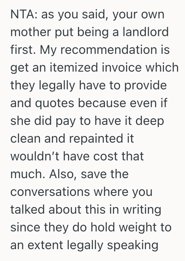 Screenshot 2025 11 10 at 10.23.26 AM Adult Child Moves Out Of Apartment They Rented From Their Mom, But The Mom Lied About The Security Deposit