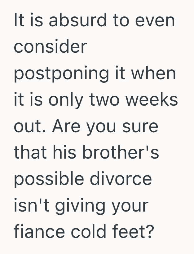 Screenshot 2025 11 10 at 11.12.05 AM Bride To Bes Fiancé Tried To Delay Their Big Day Because Of Family Drama, So She Stood Her Ground And Insisted They Stick To Their Plans