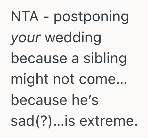 Screenshot 2025 11 10 at 11.12.33 AM Bride To Bes Fiancé Tried To Delay Their Big Day Because Of Family Drama, So She Stood Her Ground And Insisted They Stick To Their Plans