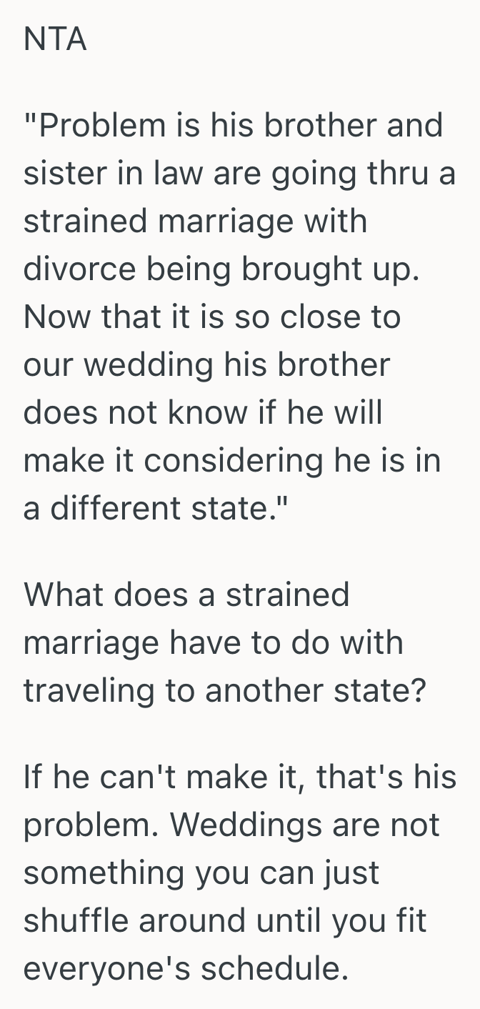 Screenshot 2025 11 10 at 11.13.55 AM Bride To Bes Fiancé Tried To Delay Their Big Day Because Of Family Drama, So She Stood Her Ground And Insisted They Stick To Their Plans