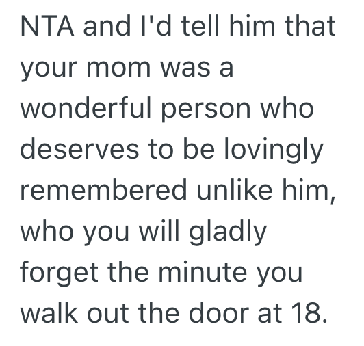 Screenshot 2025 11 10 at 12.59.34 PM Widower Remarries And Tries To Force His Son To Forget His Mom In Favor Of His Stepmom, So His Son Resents His Dad And Plans To Move Out As Soon As He Turns 18