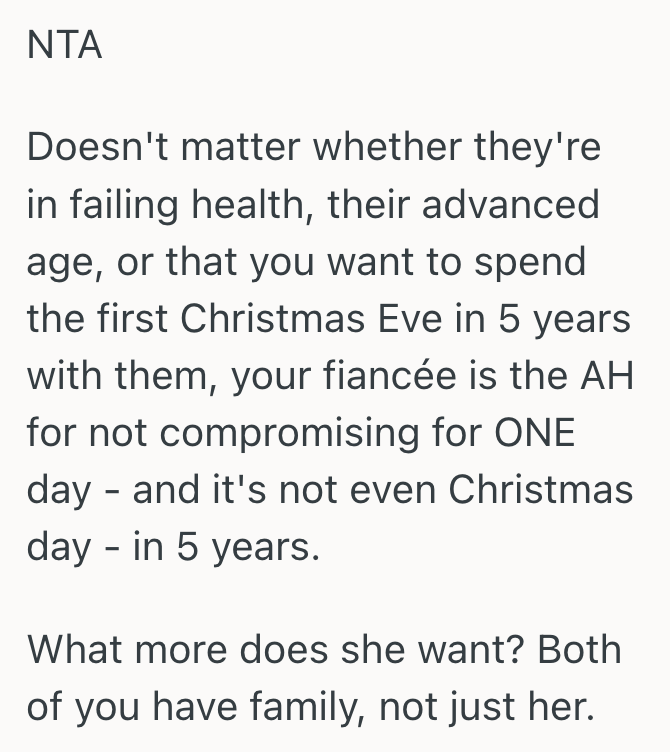 Screenshot 2025 11 11 at 2.14.17 PM Train Driver Finally Got Christmas Off And Wanted To Visit His Elderly Grandparents, So His Fiancée Punished Him For Breaking Her Family’s Tradition