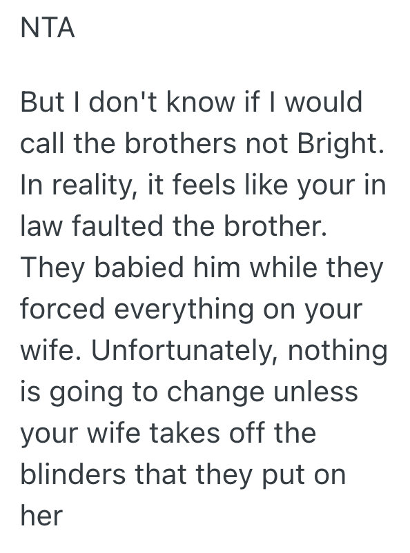 Screenshot 2025 11 11 at 2.45.19 PM Husband Is Upset That His Wifes Dad Left Her Nothing, But She Seems To Think Its Okay For Everything To Go To Her Brother
