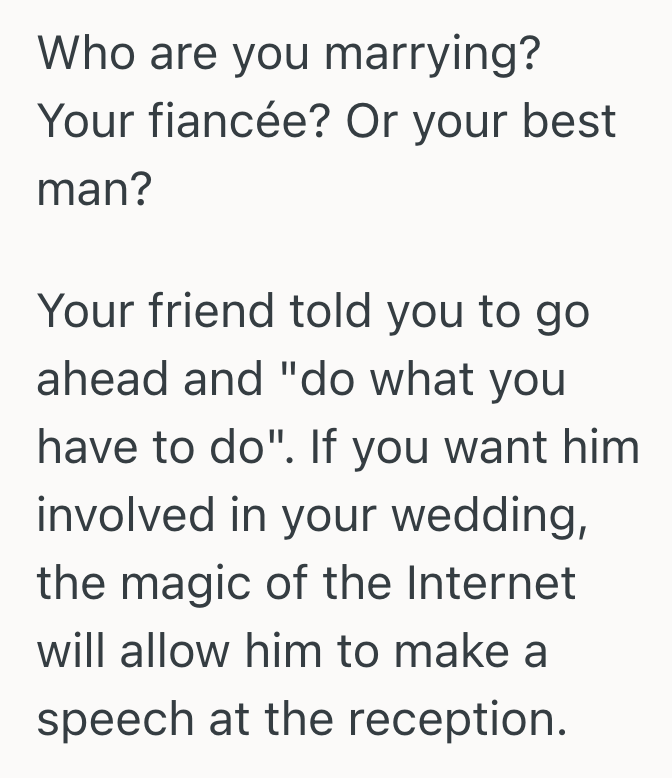 Screenshot 2025 11 11 at 7.35.31 PM Groom Planned His Dream Wedding With His Fiancée, But Felt Distraught When His Best Friend Had To Miss The Ceremony Because Of Work