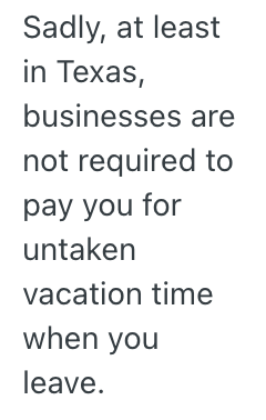 Screenshot 2025 11 12 at 1.08.48 PM An Employees Manager Demanded They Work During a Vacation, So They Maliciously Complied and Got Paid For Their Time Off When They Quit Shortly After Their Trip
