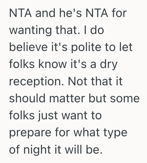 Screenshot 2025 11 12 at 10.20.06 PM Groom Wants To Be Supportive Of His Friend Who Recently Went Through Rehab, So He Had Decided Not To Have Alcohol At His Wedding