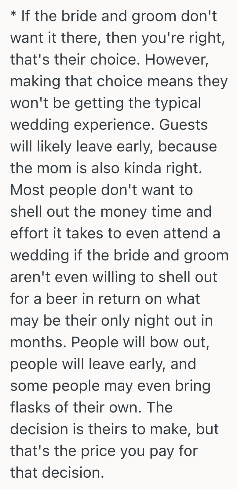 Screenshot 2025 11 12 at 10.21.19 PM Groom Wants To Be Supportive Of His Friend Who Recently Went Through Rehab, So He Had Decided Not To Have Alcohol At His Wedding
