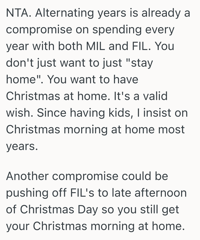 Screenshot 2025 11 12 at 11.33.19 PM New Mom Wants To Spend Christmas At Home With Her Dad Every Other Year, But Her Husband Insists On Going To His Parents’ Every Year