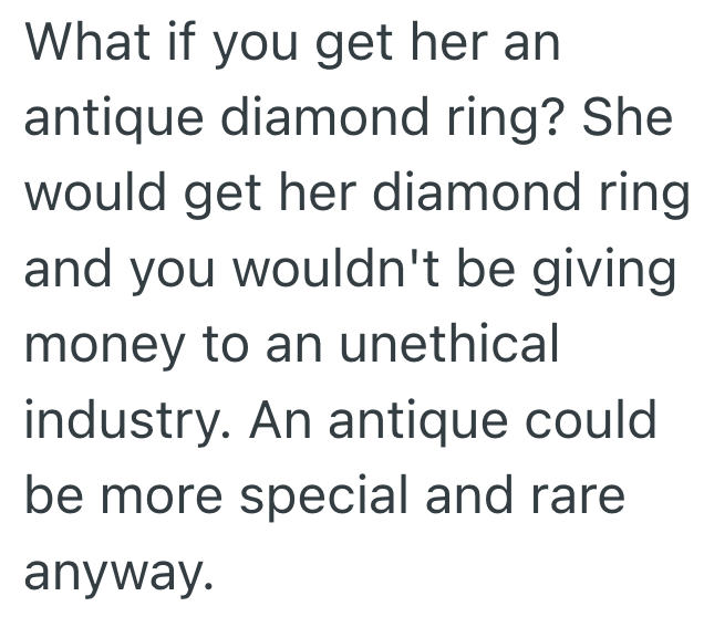 Screenshot 2025 11 12 at 2.43.24 PM Newly Engaged Man Wants To Get His Fiancée An Engagement Ring With A Lab Grown Diamond, But She Wants A Real One