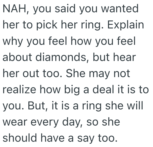 Screenshot 2025 11 12 at 2.45.38 PM Newly Engaged Man Wants To Get His Fiancée An Engagement Ring With A Lab Grown Diamond, But She Wants A Real One