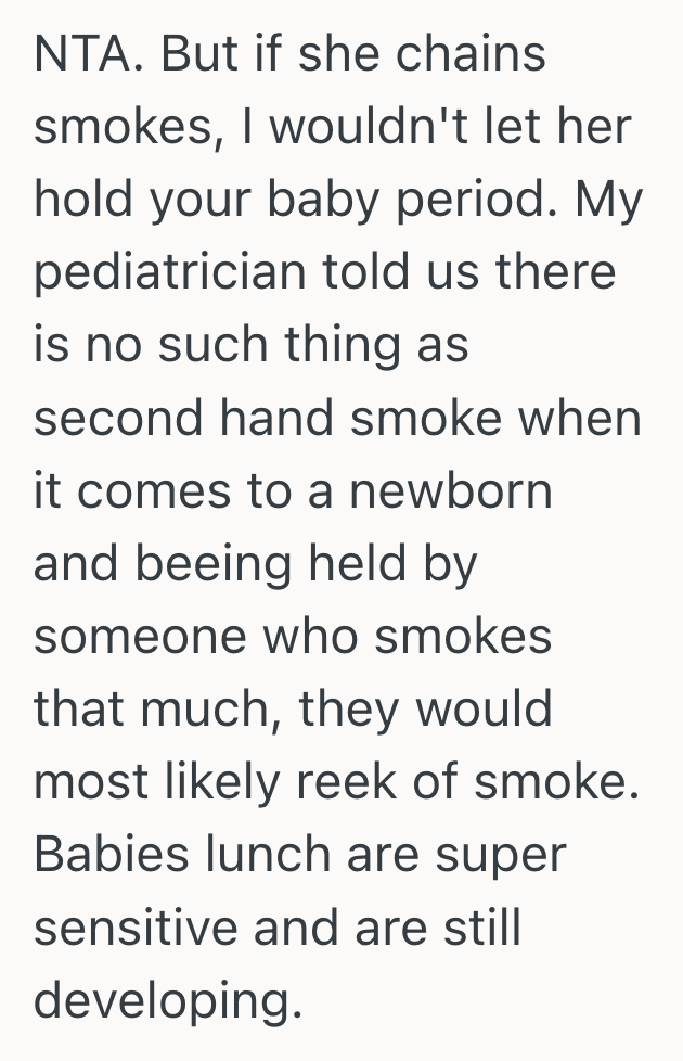 Screenshot 2025 11 12 at 5.02.44 PM New Mom Drew A Hard Line With Her Chain Smoking Mother, But When She Refused To Let Her Hold Her Newborn, Trouble Soon Followed