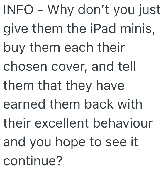 Screenshot 2025 11 12 at 8.26.02 PM Parent Takes Away iPads From Disobedient Children, But Now That Christmas Is Coming, The Kids Might Get Them Back
