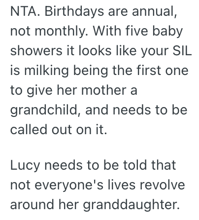 Screenshot 2025 11 13 at 11.01.42 AM Her Sister In Law Has A Birthday Party For Her Child Every Month, But She Thinks Thats Too Much And Refuses To Attend