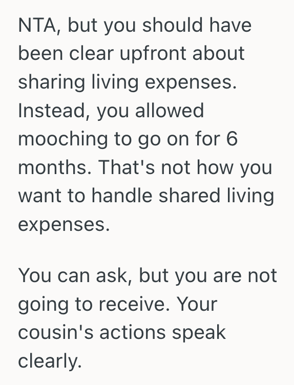 Screenshot 2025 11 13 at 12.40.51 PM Renter Let Her Cousin Live Rent Free For Six Months, So She Got Blindsided When Her Cousin Ditched Her Without Paying A Single Bill