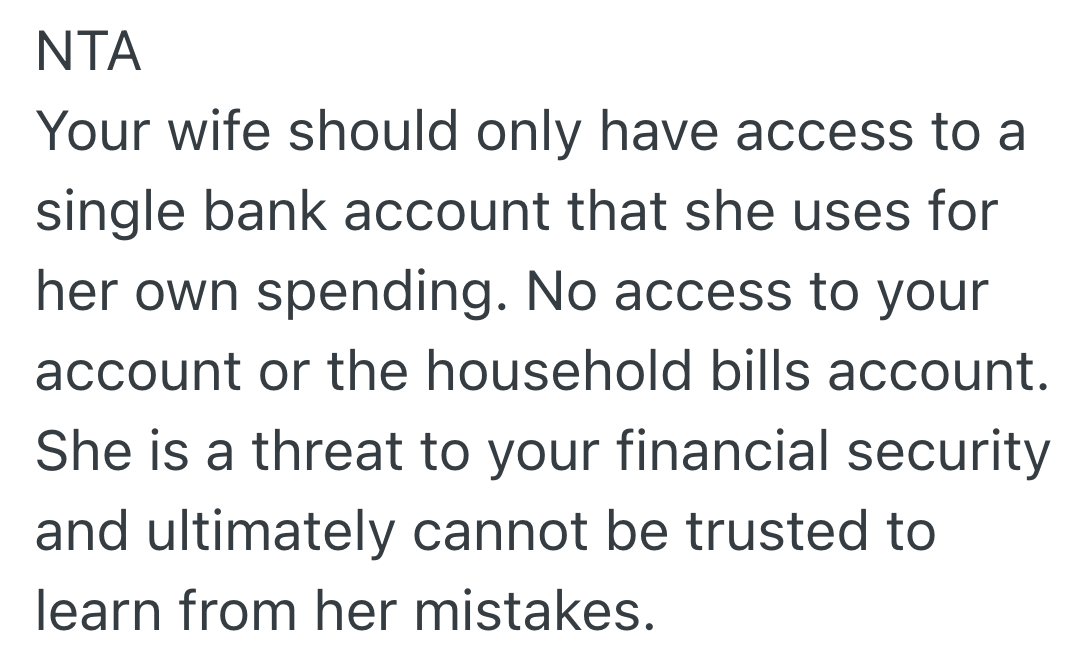 Screenshot 2025 11 13 at 6.09.20 PM Wife Fell For Two Scams, So Husband Wants To Put His Money In A Separate Account To Protect It From Her Bad Judgement