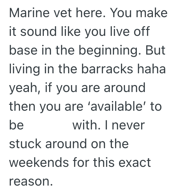 Screenshot 2025 11 13 at 6.31.31 PM Military Service Member Is Called To Work On The Weekend, But Since Hes Moving Bases Soon, He Doesnt Have Any Of The Equipment He Needs To Do His Job