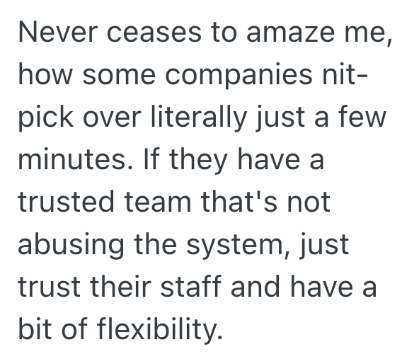 Screenshot 2025 11 13 at 9.36.19 PM Woman Likes To Arrive At Work About 10 Minutes Early, But When She Looks At The Employee Handbook, She Realizes She Needs To Change The Time She Arrives And Leaves