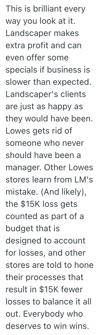 Screenshot 2025 11 14 at 8.21.45 AM A Garden Center Workers Manager Wouldnt Listen To Them About How To Mark Items During A Plant Sale, And It Ended Up Costing The Store A Lot Of Money