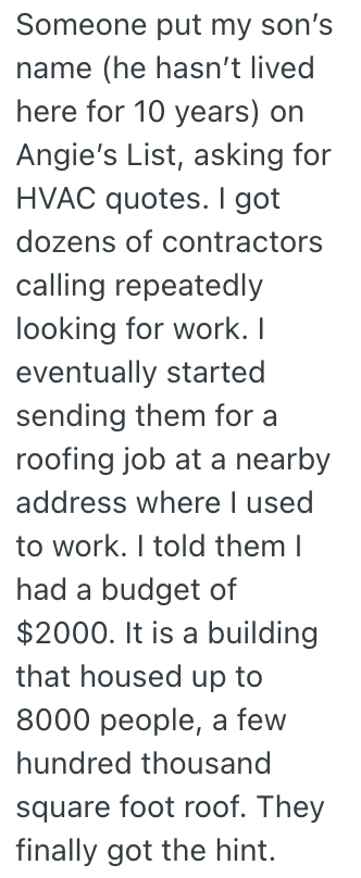 Screenshot 2025 11 15 at 5.26.23 PM A Homeowner Kept Getting Wrong Number Calls From Contractors About Work At A Wrong Address, So He Finally Maliciously Complied And Told Them To Come Out And Get To Work
