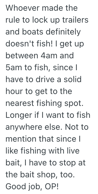 Screenshot 2025 11 15 at 5.56.50 PM Guy Got A Boat In His Inheritance, But Was Told He Had To Lock It Up In A Community Lot. So He Called The Maintenance Man At Five In The Morning To Get In, And The Lock Was Removed The Next Day.