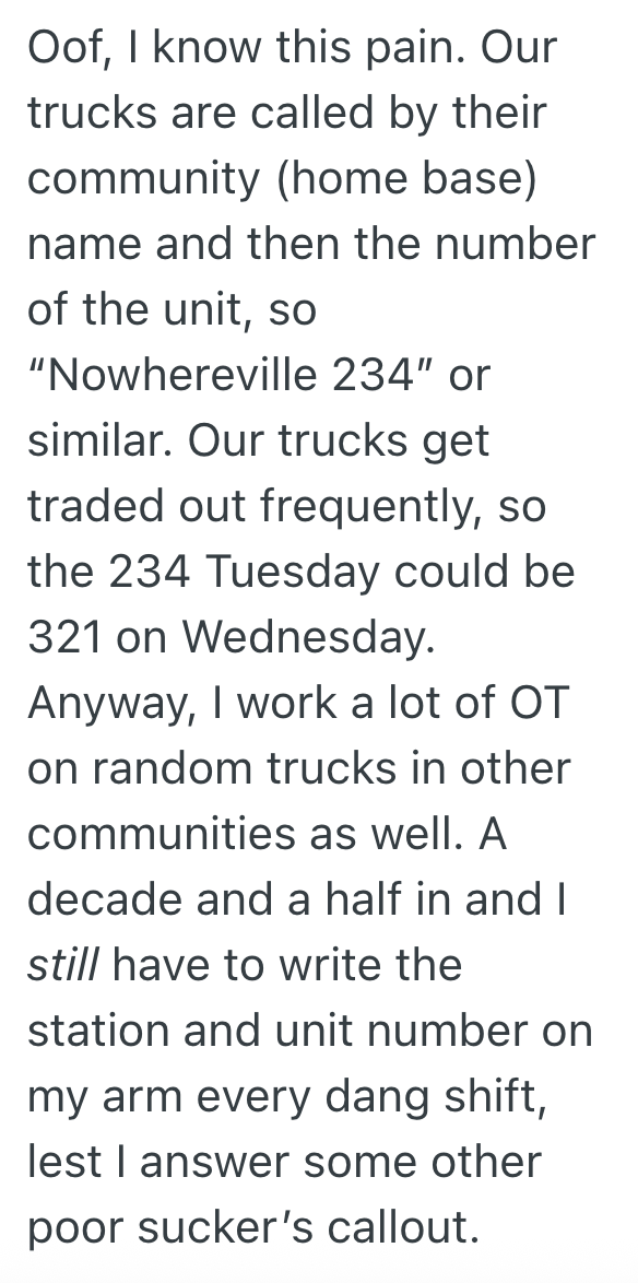 Screenshot 2025 11 19 at 1.57.27 PM Overworked Paramedic Works So Many Shifts That He Forgets The Number And Letter Hes Assigned During Each Shift, But His Supervisor Thinks Hes Being Disrespectful