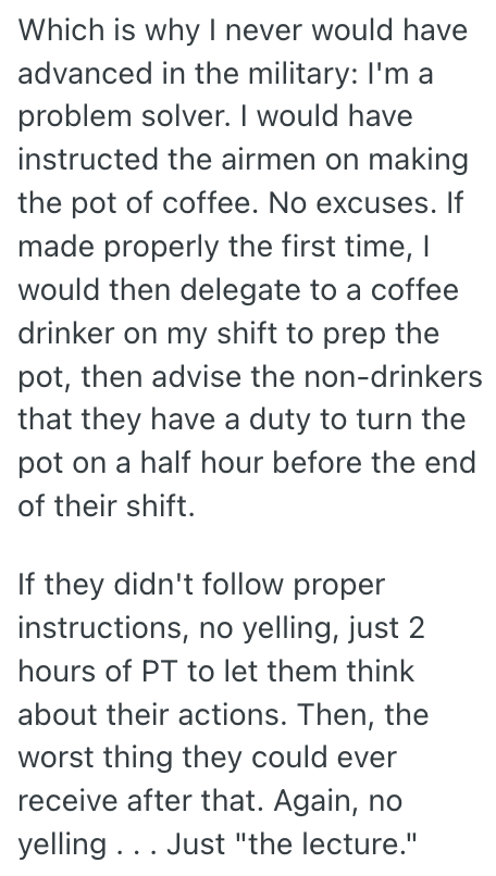 Screenshot 2025 11 19 at 14.33.08 Master Sergeant Was Too Demanding Of His Team, Expecting To Be Waited On Hand On Foot, So A Non Coffee Drinking Air Force Employee Used It To Her Advantage