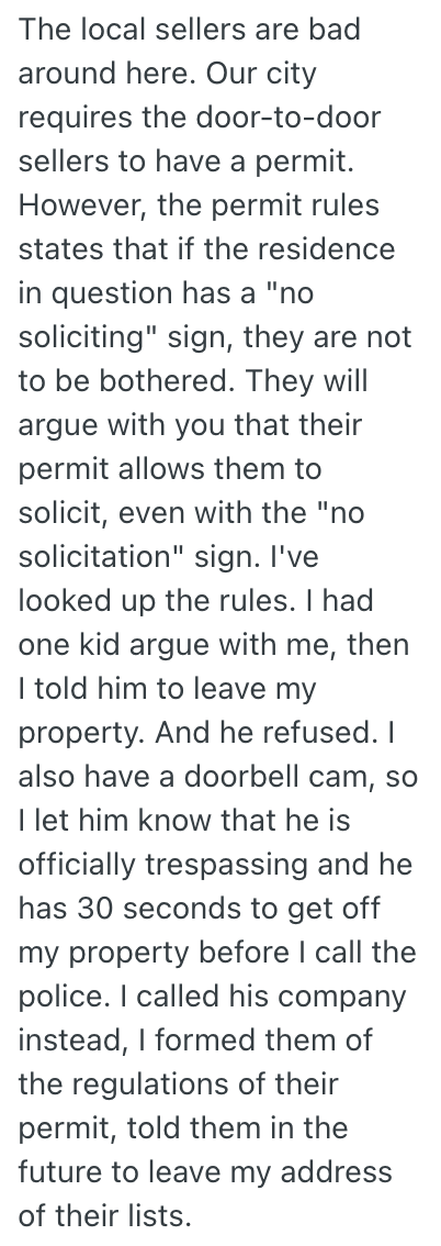 Screenshot 2025 11 20 at 6.28.53 AM A Homeowner Relaxing In Their Garden Dealt With An Alarm Company Worker Who Tried To Scam Them, So They Got Their Neighbor To Cancel Their Contract With Them