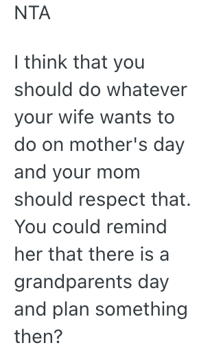 Screenshot 2025 11 20 at 6.34.42 AM A Busy Husbands Mom Wants To Make A Big Production Out Of Mothers Day, But He Told Her He Wants To Keep It Low Key