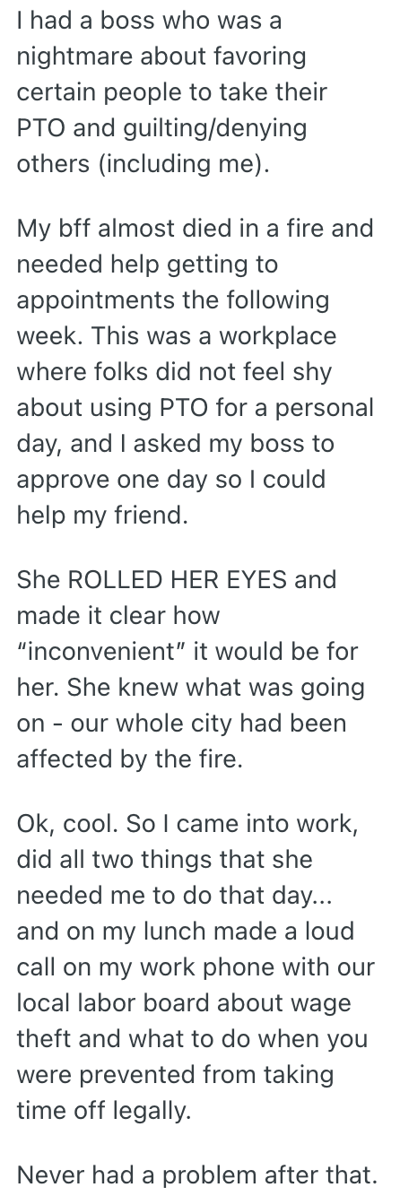 Screenshot 2025 11 20 at 7.09.34 AM Boss Wouldnt Let An Employee Use Their Vacation Time Because Of Staffing Issues, So They Took Sick Days Instead And Avoided Losing Their Days Off