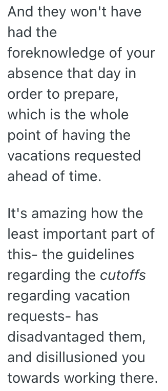 Screenshot 2025 11 20 at 7.13.12 AM A Workers 5 Day Vacation Request Was Denied, So They Decided To Use A Sick Day To Get The Whole Week Off