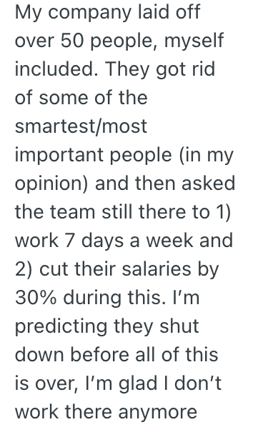 Screenshot 2025 11 20 at 7.18.58 AM Company Laid Off An Employee Too Soon, And Now Theyre Going Through A Tough Time Without Him. But He Refuses To Come Back Because Hes Using Vacation Time Hed Built Up.